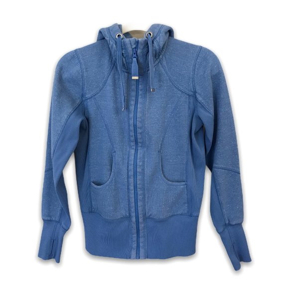 Zella Tops - 🔴 Zella Blue Front Zip Hoodie, M